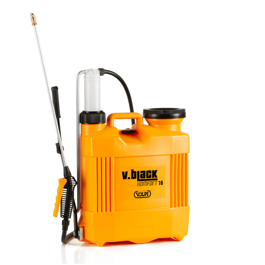 POMPA A SPALLA IRRORATRICE 16Lt MANUALE V-BLACK KOMFORT POMPANTE PLASTICA VOLPI
