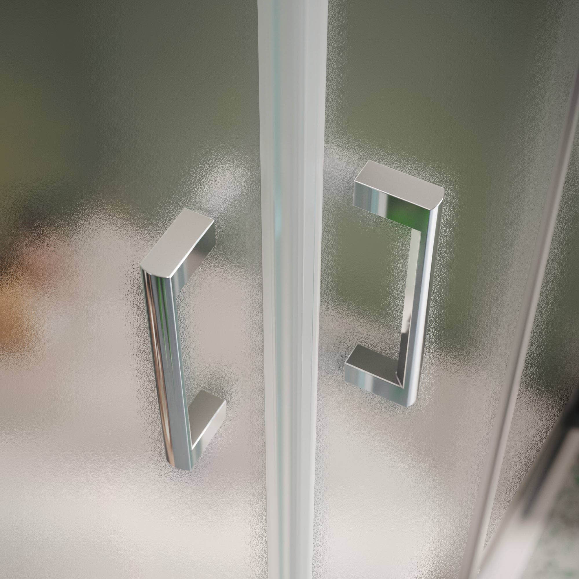 Siro - Box doccia ad angolo 80x80 cm 2 ante scorrevoli bianco/stampato