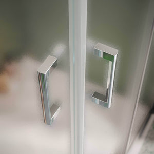 Siro - Box doccia ad angolo 80x80 cm 2 ante scorrevoli bianco/stampato