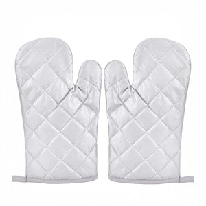 2 Guanti Forno Teflonato da Cucina Resistenti al Calore In Poliestere Barbecue