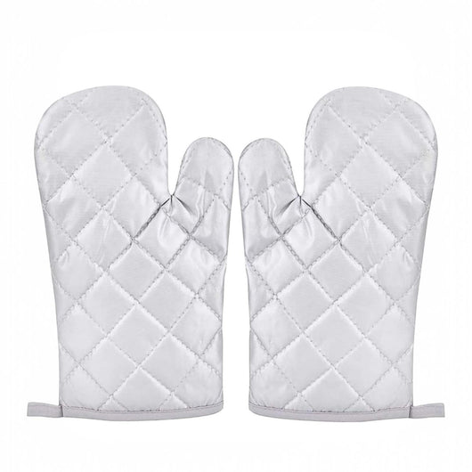 2 Guanti Forno Teflonato da Cucina Resistenti al Calore In Poliestere Barbecue