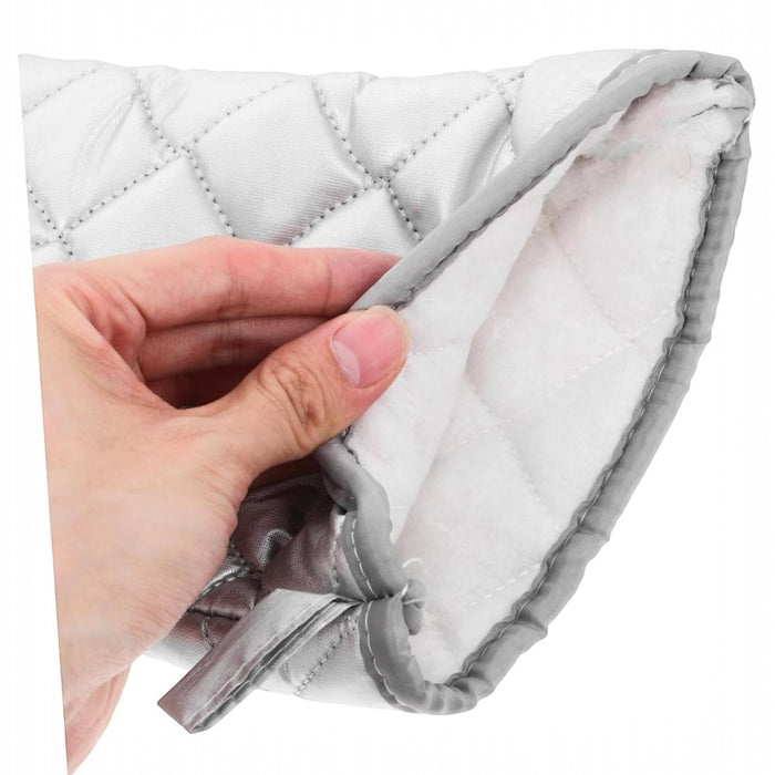 2 Guanti Forno Teflonato da Cucina Resistenti al Calore In Poliestere Barbecue