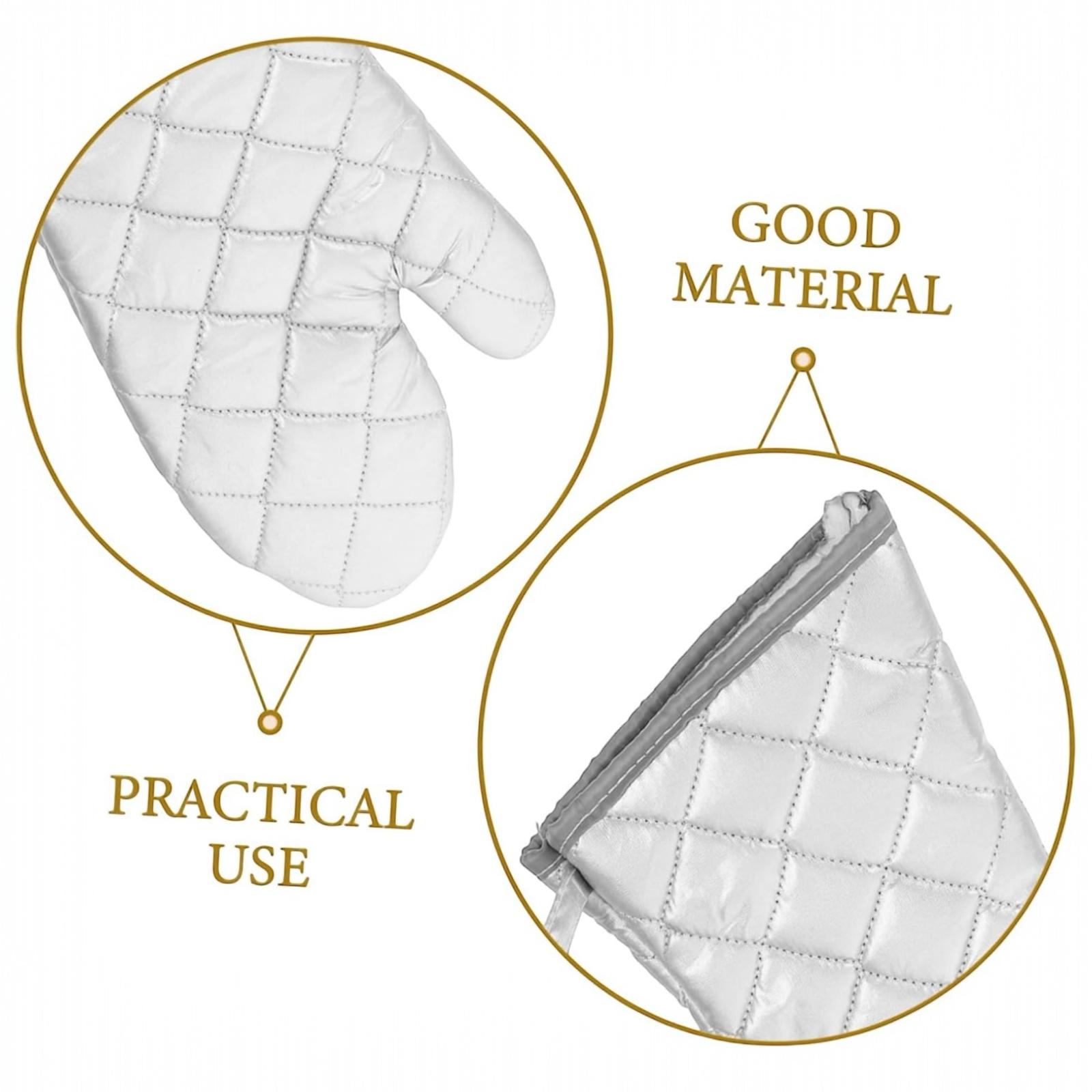 2 Guanti Forno Teflonato da Cucina Resistenti al Calore In Poliestere Barbecue