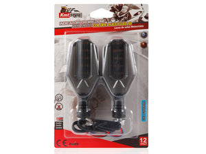 2 Indicatori di Direzione Lampada Frecce Led Per Moto Colore Arancione 12V 4,5W