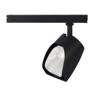 2 Kit Fari LED Binario Trifase 30W 3000K 4000LM CRI 90 UGR 19 Neri, Driver Integrato