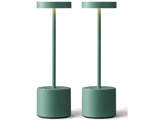 2 Lampade da Tavolo Senza Fili Ricaricabile LED 2700K Dimmerabile Luce per Ristorante Interno Esterno 5000mAh