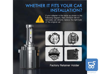 2  Lampadine Auto LED Luce Fari Abbaglianti Lampada frontale H7 14000 lm 70 W 6000 k Controllo Intelligente della Temperatura Per Volkswagen