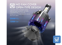 2  Lampadine Auto LED Luce Fari Abbaglianti Lampada frontale H7 14000 lm 70 W 6000 k Controllo Intelligente della Temperatura Per Volkswagen