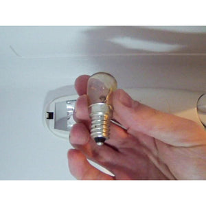 2 Lampadine Frigorifero Lampadina E14 15W 230V 80LM 2800K Vetro Trasparente