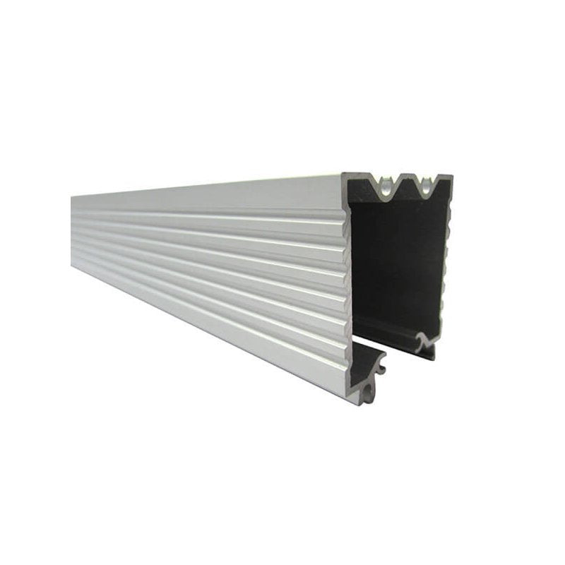 2 Metri Barra Staffa per Fissaggio Muro e Alimentatore LED per Profilo Alluminio BA2001