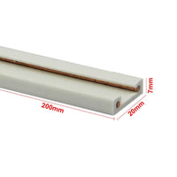 2 Metri Sistema Binario Guida Plastica Elettrificata per Striscia Faretto LED Bianco