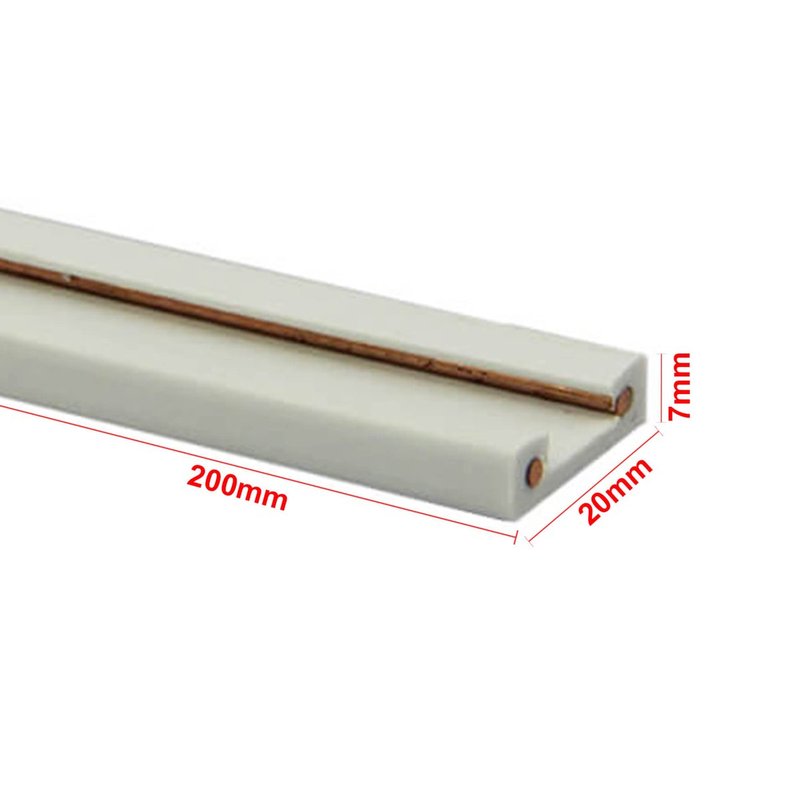 2 Metri Sistema Binario Guida Plastica Elettrificata per Striscia Faretto LED Bianco