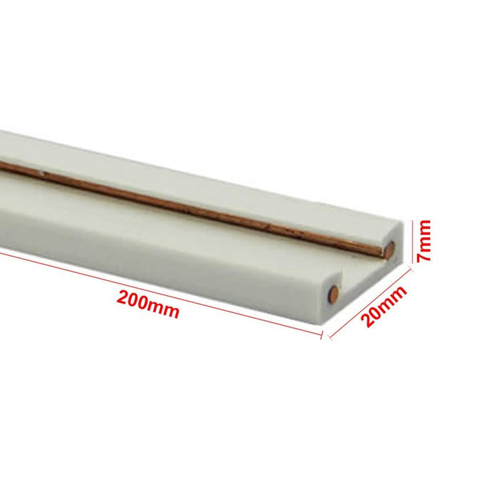 2 Metri Sistema Binario Guida Plastica Elettrificata per Striscia Faretto LED Bianco