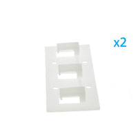 2 PZ Clip Fissaggio Lineare 3 Posizioni Passo 14x7mm per Bobina Striscia LED a Parete