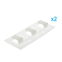 2 PZ Clip Fissaggio Lineare 3 Posizioni Passo 14x7mm per Bobina Striscia LED a Parete