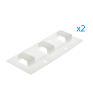 2 PZ Clip Fissaggio Lineare 3 Posizioni Passo 14x7mm per Bobina Striscia LED a Parete