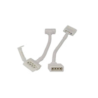 2 PZ Connettori Femmine 4 Buchi Morsetto 10mm RGB per Chiusura Striscia Bobina LED