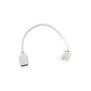 2 PZ Connettori Maschio 4 Pin Morsetto 10mm RGB per Chiusura Striscia Bobina LED