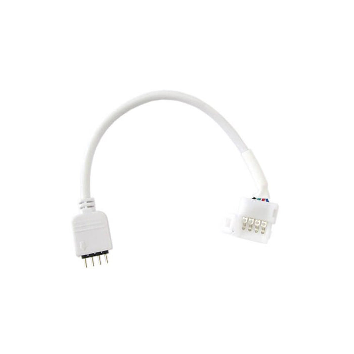 2 PZ Connettori Maschio 4 Pin Morsetto 10mm RGB per Chiusura Striscia Bobina LED