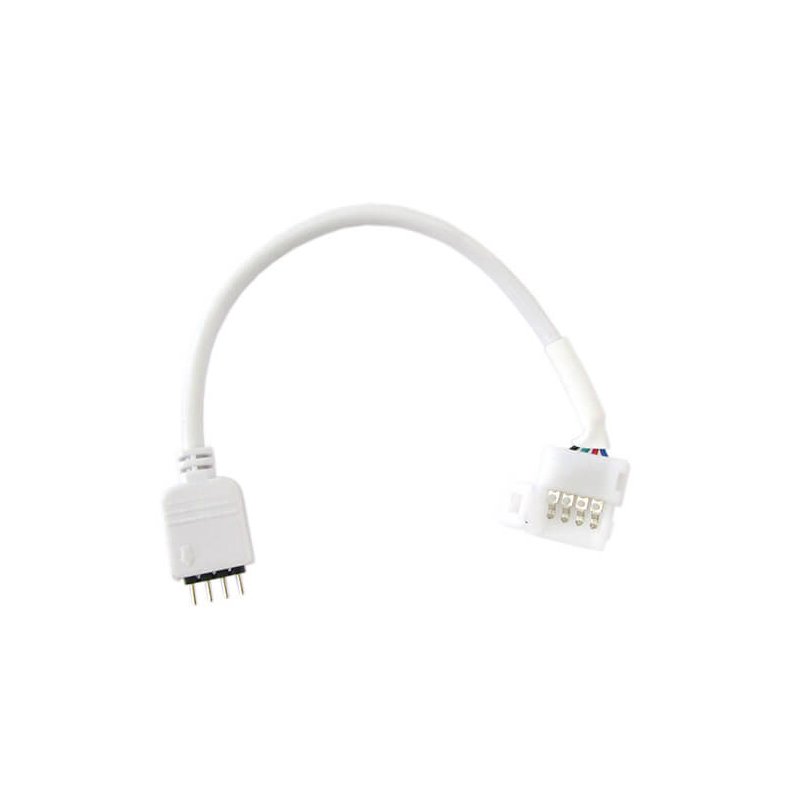 2 PZ Connettori Maschio 4 Pin Morsetto 10mm RGB per Chiusura Striscia Bobina LED