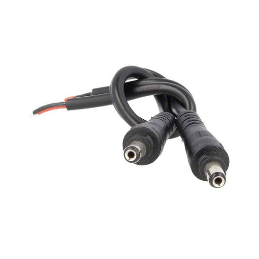 2 PZ Connettori Spinotto Maschio DC con Blocco Sicurezza 5,5mm x 2,1mm Nero