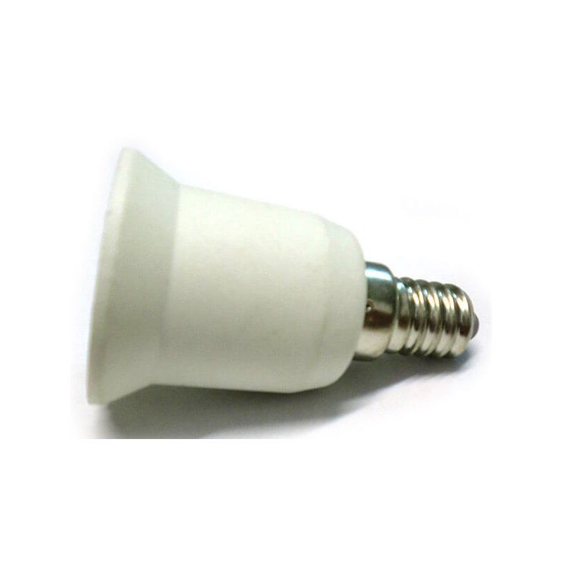 2 PZ Convertitore Adattatore Portalampada Per Lampada Attacco Da E14 A E27