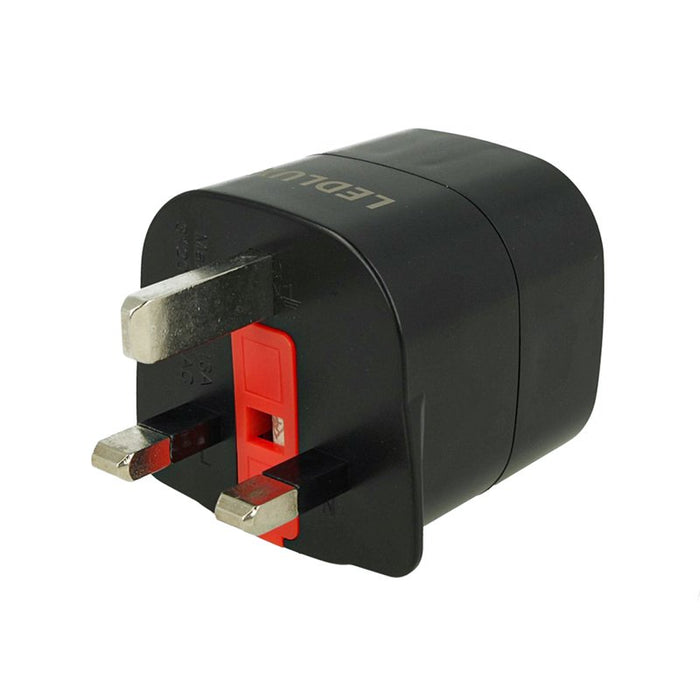 2 PZ Adattatori Presa Spina da UK a EU con Fusibile 13A Max 3120W