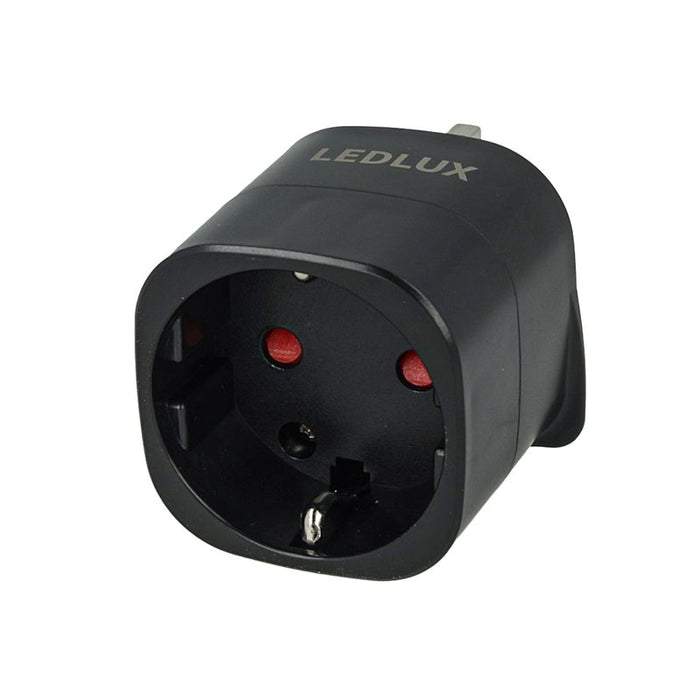 2 PZ Adattatori Presa Spina da UK a EU con Fusibile 13A Max 3120W