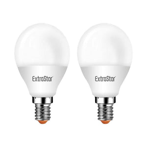 2 PZ Lampada A Led, Lampadina E14 P45 6W Bianco Freddo 6500K 570 Lumen