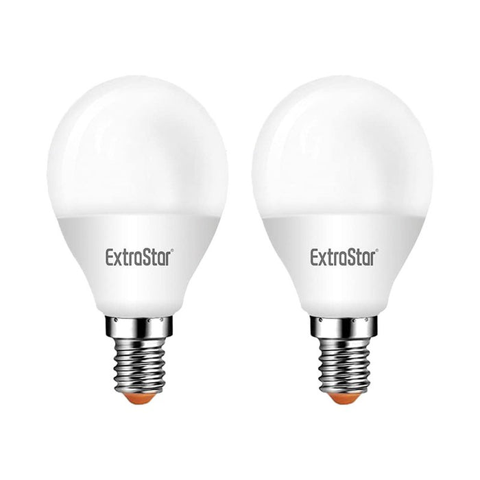 2 PZ Lampada A Led, Lampadina E14 P45 6W Bianco Freddo 6500K 570 Lumen