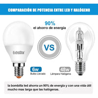 2 PZ Lampada A Led, Lampadina E14 P45 6W Bianco Freddo 6500K 570 Lumen