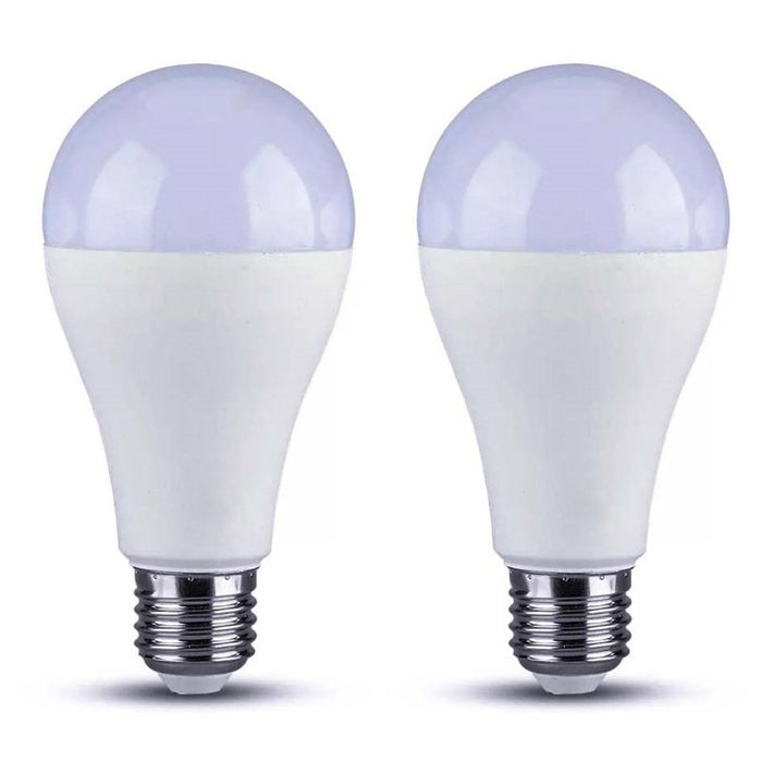 2 PZ Lampada A Led, Lampadina E27 A65 18W 2000LM Bianco Freddo 6500K