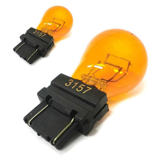 2 PZ Lampada Alogena 3157 T25 PY27/7W 12V 27/7W W2.5x16q Arancio Doppio Filamento