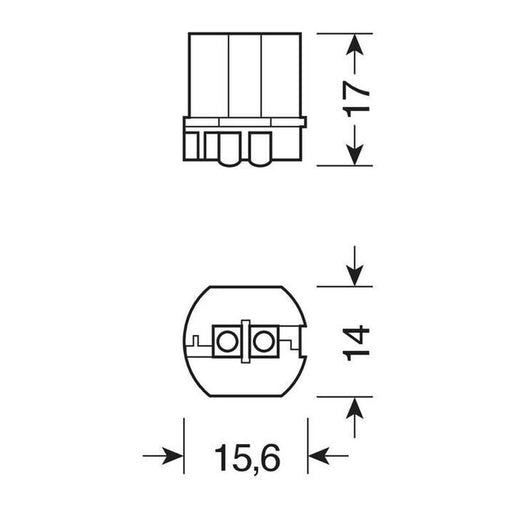 2 PZ Lampada Alogena PW24W 12V 24W Clear WP3.3x14.5-3