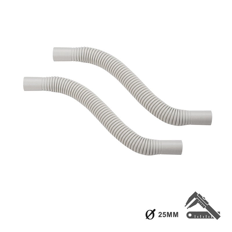 2 PZ Raccordi Tubo a Tubo Curvi Flessibili per Tubo Rigido 25mm IP64