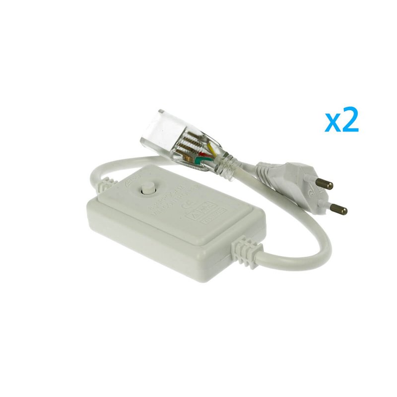 2 PZ Spine Alimentatore Trasformatore 4 Pin RGB Passo 12mm con Controller per Bobina LED RGB 220V 50m 500W