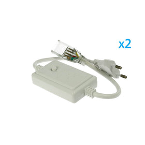 2 PZ Spine Alimentatore Trasformatore 4 Pin RGB Passo 12mm con Controller per Bobina LED RGB 220V 50m 500W