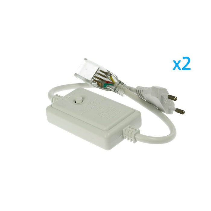 2 PZ Spine Alimentatore Trasformatore 4 Pin RGB Passo 12mm con Controller per Bobina LED RGB 220V 50m 500W