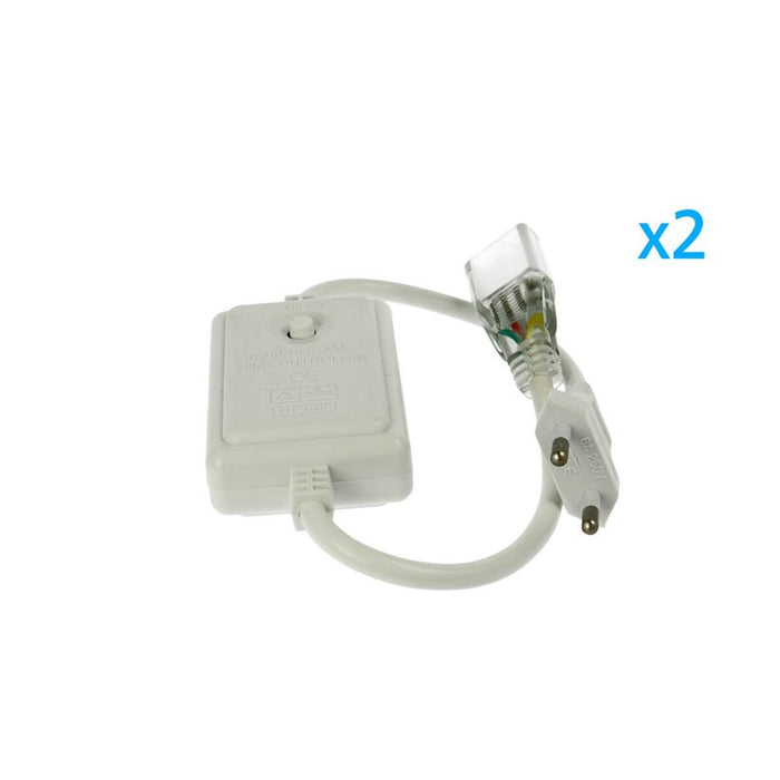 2 PZ Spine Alimentatore Trasformatore 4 Pin RGB Passo 12mm con Controller per Bobina LED RGB 220V 50m 500W