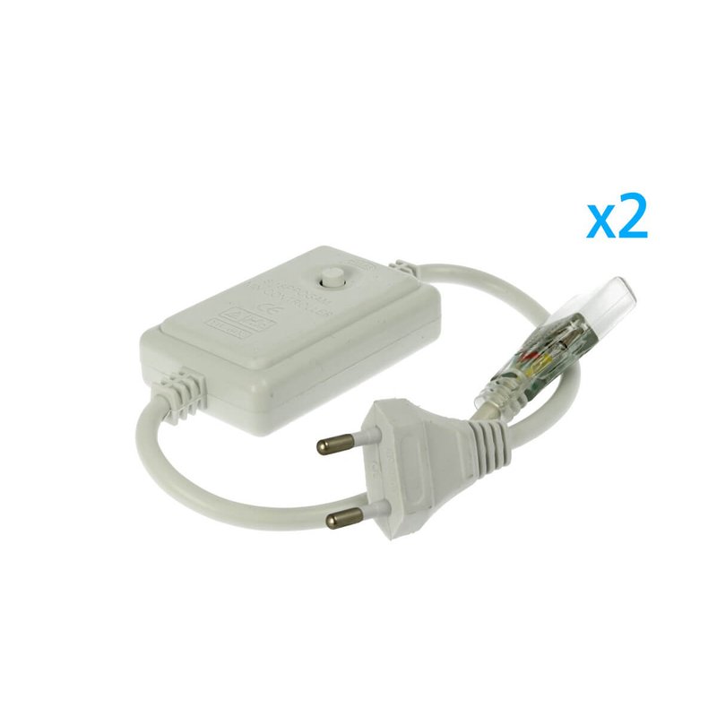 2 PZ Spine Alimentatore Trasformatore 4 Pin RGB Passo 12mm con Controller per Bobina LED RGB 220V 50m 500W