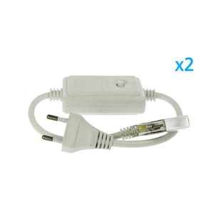 2 PZ Spine Alimentatore Trasformatore 4 Pin RGB Passo 12mm con Controller per Bobina LED RGB 220V 50m 500W