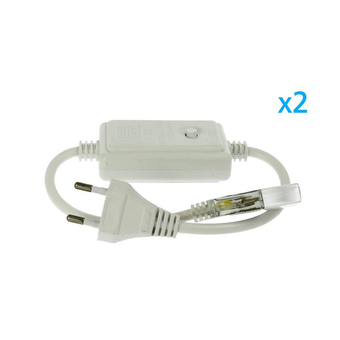 2 PZ Spine Alimentatore Trasformatore 4 Pin RGB Passo 12mm con Controller per Bobina LED RGB 220V 50m 500W