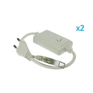 2 PZ Spine Alimentatore Trasformatore 4 Pin RGB Passo 12mm con Controller per Bobina LED RGB 220V 50m 500W