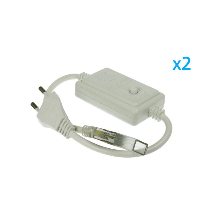 2 PZ Spine Alimentatore Trasformatore 4 Pin RGB Passo 12mm con Controller per Bobina LED RGB 220V 50m 500W