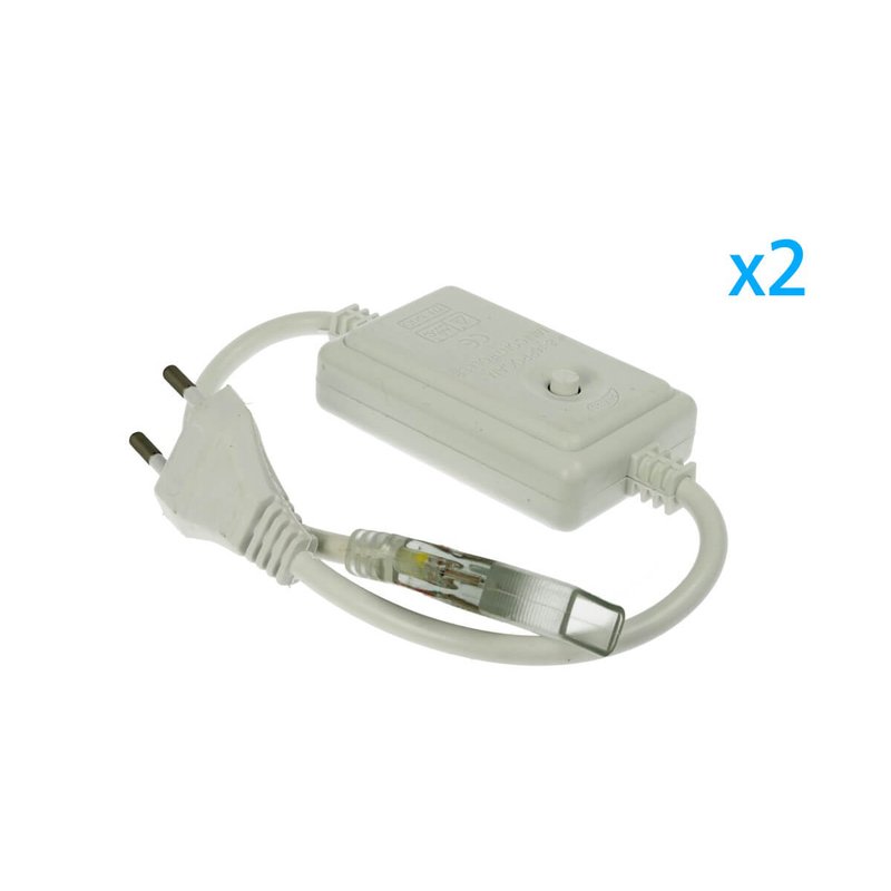 2 PZ Spine Alimentatore Trasformatore 4 Pin RGB Passo 12mm con Controller per Bobina LED RGB 220V 50m 500W