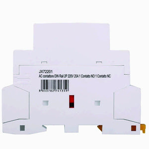 2 Pezzi Contattore AC 2P 20A 1NO+1NC 250V Occupa 1 Modulo DIN