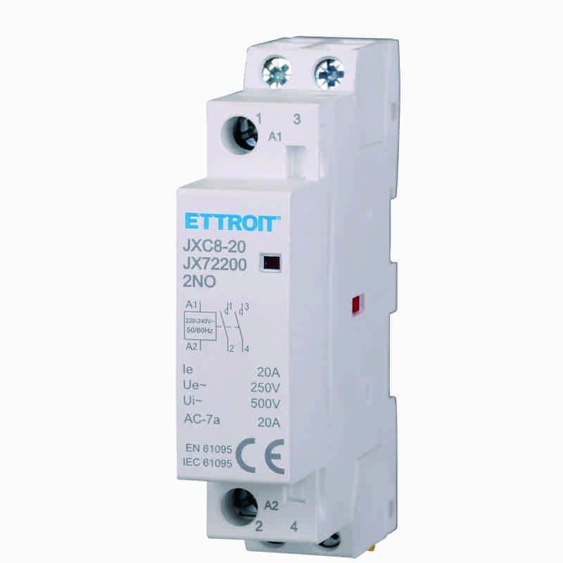 2 Pezzi Contattore AC 2P 20A 2NO 250V Occupa 1 Modulo DIN