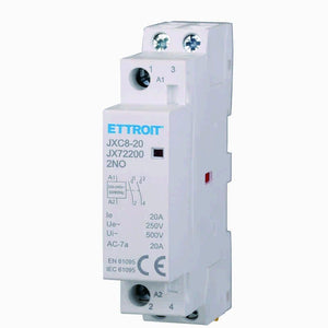 2 Pezzi Contattore AC 2P 20A 2NO 250V Occupa 1 Modulo DIN