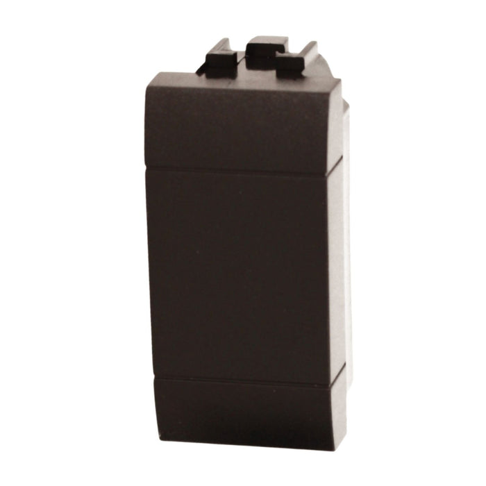 2 Pezzi Copritasti Copriforo Falso Polo  MBL Nero 1M Compatibile Bticino Living International BLN0100