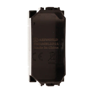 2 Pezzi Copritasti Copriforo Falso Polo  MBL Nero 1M Compatibile Bticino Living International BLN0100